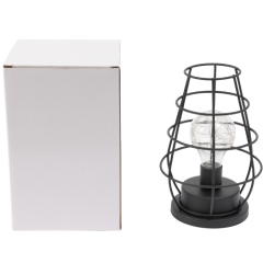 LUMINARIA MESA ARAMADA 20CM PRETO ED508109