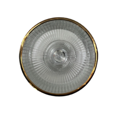 TACA VIDRO GRAFFIATO FIO DOURADO 350ML TRANSPARENTE ED508531