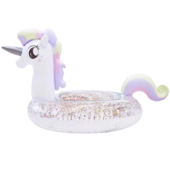 BOIA INFLAVEL UNICORNIO COM GLITTER 90CM ED508448