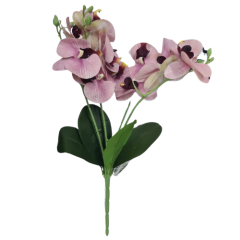 HASTE ARTIFICIAL ORQUIDEA ROSA C/ FOLHA ED508168