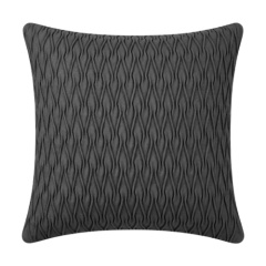 CAPA ALMOFADA AVELUDADO C/ ONDAS 45X45CM BEGE