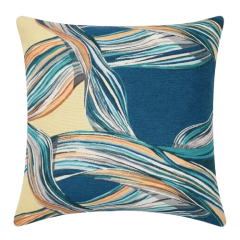 CAPA ALMOFADA LINHO ESTAMPADA AZUL 45CM SORTIDO ED508296