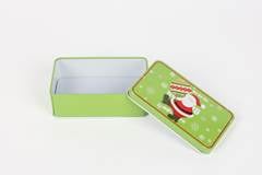 LATA DE NATAL RETANGULAR 12X6,5CM CORES SORTIDAS ED509282