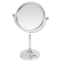 ESPELHO MESA DUPLA FACE GIRATORIO 26CM  CROMADO D508417
