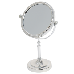 ESPELHO MESA DUPLA FACE GIRATORIO 26CM  CROMADO D508417