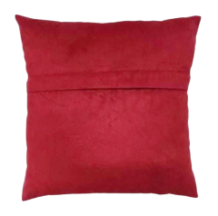 ALMOFADA TECIDO SUED LISA C/ ZIPER E REFIL/ESPUMA 45X45CM CORES