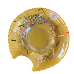 BOIA PORTA COPO INFLAVEL  DONUT C/GLITTER ED508465