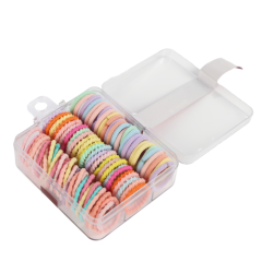 KIT ELASTICO PARA CABELO C/ ESTOJO 80PCS SORTIDAS ED508621