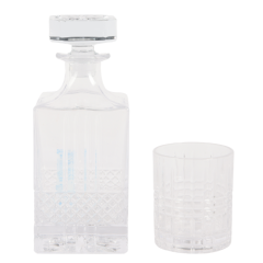 JOGO COPOS GARRAFA WHISKY CRISTAL GLASS 7PCS ED509917