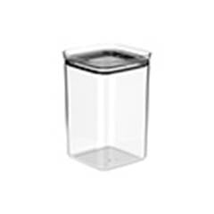 POTE HERMETICO ACRILICO QUADRADO BLOCK 3,5L TRANSPARENTE