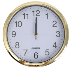 RELOGIO PAREDE REDONDO 22CM DOURADO ED508941