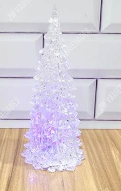 ARVORE MESA ACRILICO C/LUZ 17CM ED509319