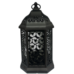 LUMINARIA DECORATIVA PLASTICO USB E A PILHA PRETO COM FIO DE FADA LED ED509413
