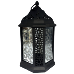 LUMINARIA DECORATIVA PLASTICO USB E A PILHA PRETO COM FIO DE FADA LED ED509413