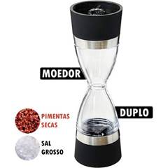 MOEDOR PIMENTA/SAL MANUAL DUPLO VIDRO FORMA DE AMPULHETA ED509859
