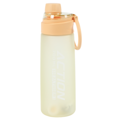 GARRAFA PLASTICA C/ALCA E CANUDO 700ML CORES ED509583