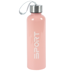GARRAFA PLASTICO C/TAMPA INOX 600ML CORES ED509575