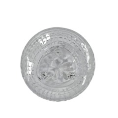POTICHE CRISTAL FRAMENTT C/ TAMPA PES 11X12CM TRANSPARENTE