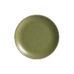 PRATO SOBREMESA CERAMICA COUPE ORGANICO 21CM VERDE