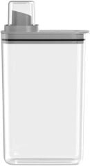 DISPENSER SABAO AMACIANTE FLOW PLASTICA QUADRADO C/ TAMPA MEDIDORA 2,3L BEGE