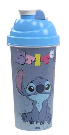 SHAKEIRA PLASTICA STITCH 580ML SORTIDO
