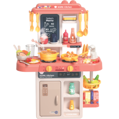 COZINHA BRINQUEDO INFANTIL DIVERTIDA PLASTICA COM ACESSORIOS SPRAY SOM AGUA E LUZ 53 PCS ED509112