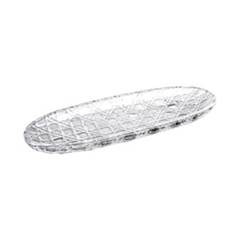TRAVESSA VIDRO OVAL VICHY 30X10,5CM