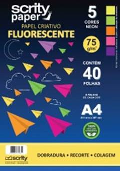 PAPEL A4 FLUORESCENTE 5 CORES 40FLS