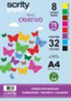 PAPEL A4 CRIATIVO 8 CORES 32FLS