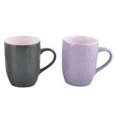 CANECA CERAMICA LEAF 300ML CORES ED509805