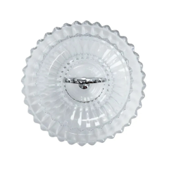 PRATO DUPLO PARA DOCE DE VIDRO GENEVA 30CM TRANSPARENTE ED510445