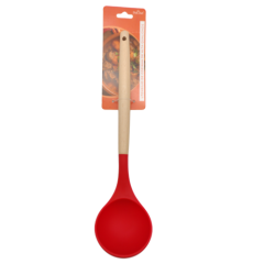 CONCHA DE SILICONE DUCHEF COM CABO MADEIRA VERMELHO ED510547