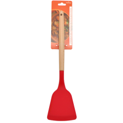 ESPATULA DE SILICONE DUCHEF COM CABO MADEIRA VERMELHO ED510553