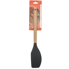 ESPATULA PAO DURO DE SILICONE DUCHEF COM CABO MADEIRA CINZA ED510563