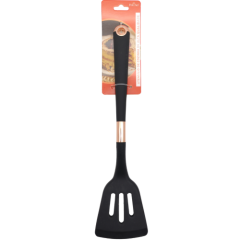ESPATULA VAZADA SILICONE DUCHEF CABO PLASTICO PRETO ED510580