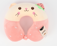 ALMOFADA PESCOCO INFANTIL GATO ROSA ED510600