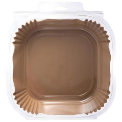 FORMA PARA AIR FRYER QUADRADA DE PAPEL 20CM