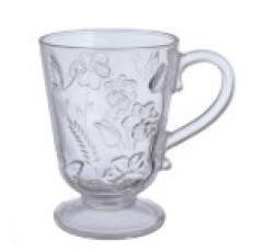 CANECA CAFE VIDRO SPRING 330ML TRANSPARENTE
