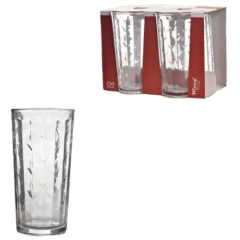 JOGO COPO ALTO VIDRO PIEMONTE 4PCS 220ML