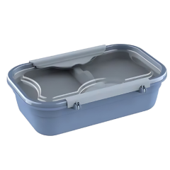 MARMITA PLASTICA TRAVA RETANGULAR 600ML CORES