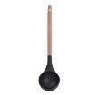 CONCHA SILICONE C/ CABO MADEIRA 31CM PRETO