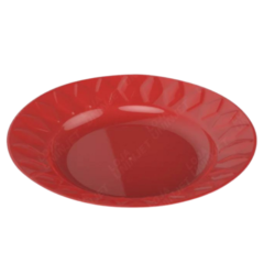 PRATO PLASTICO DECORADO 21CM CORES