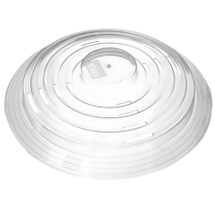 TAMPA PROTETORA MICROONDAS PLASTICA 26CM TRANSPARENTE