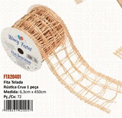 FITA DECORATIVA TELADA RUSTICA 6,3X4CM
