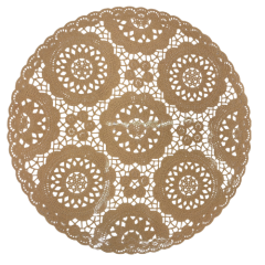 LUGAR AMERICANO PLASTICO REDONDO FLORES 38CM NUDE ED511116