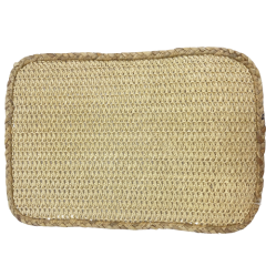 LUGAR AMERICANO FIBRA DE PAPEL RETANGULAR 30X45CM BEJE ED511130