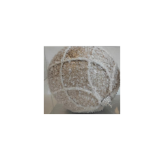 BOLA NATAL 2PC 10CM CHAMPAGNE ED510903