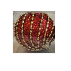 BOLA NATAL 2PCS 10CM VERMELHO ED510905