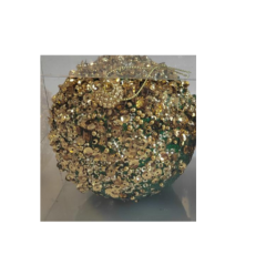 BOLA NATAL 2PCS 10CM VERDE ED510909