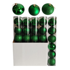 BOLA TUBO NATAL 8CM 6PC VD ED510954